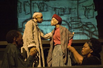 <div class="lightbox-artworktitle">Woyzeck on the Highveld, <span style="font-style:normal">1992</span></div>
<div class="lightbox-artworkdescription">Theatre production with actors, puppets and projection, 1 hour 14 minues</div>
<div class="lightbox-artworkdescription">Music: Steve Cooks and Edward Jordan, Writer: Georg Büchner (adapted from the unfinished play, "Woyzeck", 1837)</div>
<div class="lightbox-artworkdescription">Director: William Kentridge, Co-creator: Handspring Puppet Company</div>
<div class="lightbox-artworkdescription">Premiere: National Arts Festival, Graeme College, Grahamstown, South Africa, 9 July 1992</div><div class="lightbox-artworkdescription">Photo: John Hodgkiss</div><div class="lightbox-tagswithlinks"><A rel='nofollow' href='/page/1/?s=%23WoyzeckOnTheHighveld'>#WoyzeckOnTheHighveld</A> <A rel='nofollow' href='/page/1/?s=%23Puppets'>#Puppets</A> <A rel='nofollow' href='/page/1/?s=%23Projection'>#Projection</A> <A rel='nofollow' href='/page/1/?s=%23Performance'>#Performance</A></div>