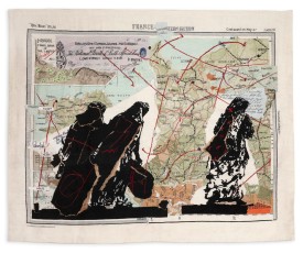 <div class="lightbox-artworktitle">Lampedusa</div><div class="lightbox-artworkyear">2022</div><div class="lightbox-artworkdescription">Hand-woven mohair tapestry</div><div class="lightbox-artworkdimension"></div><div class="lightbox-artworkdimension">Edition of 6 plus 2 AP</div>