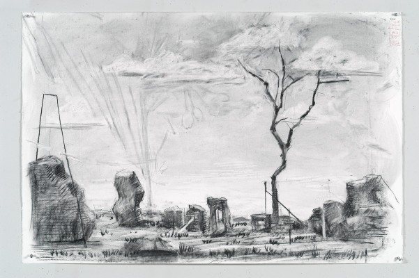 <div class="lightbox-artworktitle">Drawing for The Magic Flute (Landscape with Faded Spoons)</div><div class="lightbox-artworkyear">2004</div><div class="lightbox-artworkdescription">Charcoal on paper</div><div class="lightbox-artworkdimension"></div><div class="lightbox-artworkdimension"></div><div class="lightbox-tagswithlinks"><A rel='nofollow' href='/page/1/?s=%23Charcoal'>#Charcoal</A> <A rel='nofollow' href='/page/1/?s=%23Paper'>#Paper</A> <A rel='nofollow' href='/page/1/?s=%23TheMagicFlute'>#TheMagicFlute</A></div>