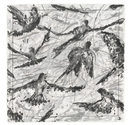 <div class="lightbox-artworktitle">Bird Catching</div><div class="lightbox-artworkyear">2006</div><div class="lightbox-artworkdescription">Ink wash on watercolour paper</div><div class="lightbox-artworkdimension">99 x 99 cm</div><div class="lightbox-artworkdimension"></div><div class="lightbox-tagswithlinks"><A rel='nofollow' href='/page/1/?s=%23Ink'>#Ink</A> <A rel='nofollow' href='/page/1/?s=%23Paper'>#Paper</A> <A rel='nofollow' href='/page/1/?s=%23Series'>#Series</A> <A rel='nofollow' href='/page/1/?s=%23TheMagicFlute'>#TheMagicFlute</A></div>