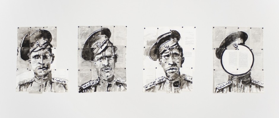 <div class="lightbox-artworktitle">Untitled (Four Russian Heads)</div><div class="lightbox-artworkyear">2009</div><div class="lightbox-artworkdescription">Indian ink on found paper</div><div class="lightbox-artworkdimension"></div><div class="lightbox-artworkdimension"></div><div class="lightbox-tagswithlinks"><a rel='nofollow' href='/page/1/?s=%23Ink'>#Ink</A> <a rel='nofollow' href='/page/1/?s=%23FoundPaper'>#FoundPaper</A> <a rel='nofollow' href='/page/1/?s=%23Portrait'>#Portrait</A> <a rel='nofollow' href='/page/1/?s=%23TheNose'>#TheNose</A></div>