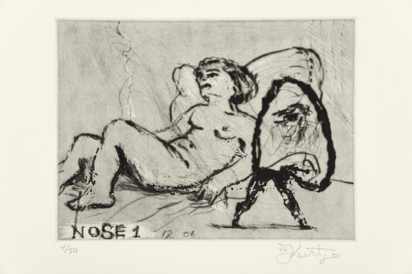 <div class="lightbox-artworktitle">Nose 1</div><div class="lightbox-artworkyear">2009</div><div class="lightbox-artworkdescription">Sugarlift aquatint, drypoint & engraving on Somerset Velvet, Soft White, 300 gsm</div><div class="lightbox-artworkdimension">35 x 40 cm</div><div class="lightbox-artworkdimension">Edition of 50</div><div class="lightbox-tagswithlinks"><a rel='nofollow' href='/page/1/?s=%23Series'>#Series</A> <a rel='nofollow' href='/page/1/?s=%23Edition'>#Edition</A> <a rel='nofollow' href='/page/1/?s=%23Etching'>#Etching</A> <a rel='nofollow' href='/page/1/?s=%23TheNose'>#TheNose</A></div>