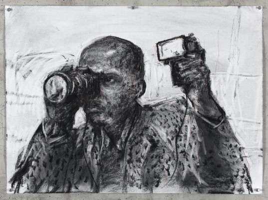 <div class="lightbox-artworktitle">Drawing for the film Other Faces (Man Holding Flash)</div><div class="lightbox-artworkyear">2011</div><div class="lightbox-artworkdescription">Charcoal and coloured pencil on paper</div><div class="lightbox-artworkdimension">57 x 78 cm</div><div class="lightbox-artworkdimension"></div><div class="lightbox-tagswithlinks"><a rel='nofollow' href='/page/1/?s=%23Charcoal'>#Charcoal</A> <a rel='nofollow' href='/page/1/?s=%23Paper'>#Paper</A> <a rel='nofollow' href='/page/1/?s=%23DrawingsForProjection'>#DrawingsForProjection</A> <a rel='nofollow' href='/page/1/?s=%23ColouredPencil'>#ColouredPencil</A> <a rel='nofollow' href='/page/1/?s=%23OtherFaces'>#OtherFaces</A></div>
