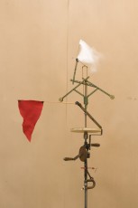 <div class="lightbox-artworktitle">Kinetic sculpture </div><div class="lightbox-artworkyear">2011</div><div class="lightbox-artworkdescription">Steel, steel model components, wood, textile, G-clamp, mechanical hardware and other materials</div><div class="lightbox-artworkdimension">194 x 91 x 88 cm</div><div class="lightbox-artworkdimension"></div><div class="lightbox-tagswithlinks"><a rel='nofollow' href='/page/1/?s=%23Series'>#Series</A> <a rel='nofollow' href='/page/1/?s=%23Steel'>#Steel</A> <a rel='nofollow' href='/page/1/?s=%23FoundObjects'>#FoundObjects</A> <a rel='nofollow' href='/page/1/?s=%23Kinetic'>#Kinetic</A> <a rel='nofollow' href='/page/1/?s=%23TheRefusalofTime'>#TheRefusalofTime</A> <a rel='nofollow' href='/page/1/?s=%23Wood'>#Wood</A></div>