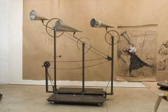 <div class="lightbox-artworktitle">Bicycle (Trio)</div><div class="lightbox-artworkyear">2011</div><div class="lightbox-artworkdescription">Bicycle wheels, gears and chain, steel structure, mechanicalhardware and found objects</div><div class="lightbox-artworkdimension">281 x 236 x 105 cm</div><div class="lightbox-artworkdimension"></div><div class="lightbox-tagswithlinks"><a rel='nofollow' href='/page/1/?s=%23Series'>#Series</A> <a rel='nofollow' href='/page/1/?s=%23Steel'>#Steel</A> <a rel='nofollow' href='/page/1/?s=%23FoundObjects'>#FoundObjects</A> <a rel='nofollow' href='/page/1/?s=%23Kinetic'>#Kinetic</A> <a rel='nofollow' href='/page/1/?s=%23TheRefusalofTime'>#TheRefusalofTime</A></div>