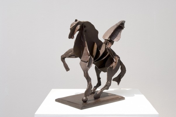 <div class="lightbox-artworktitle">Untitled V (Nose on Ribbed Horse)</div><div class="lightbox-artworkyear">2007</div><div class="lightbox-artworkdescription">Bronze</div><div class="lightbox-artworkdimension">38 x 33 x 24 cm</div><div class="lightbox-artworkdimension">Edition of 14</div><div class="lightbox-tagswithlinks"><a rel='nofollow' href='/page/1/?s=%23Series'>#Series</A> <a rel='nofollow' href='/page/1/?s=%23Bronze'>#Bronze</A> <a rel='nofollow' href='/page/1/?s=%23Edition'>#Edition</A> <a rel='nofollow' href='/page/1/?s=%23TheNose'>#TheNose</A></div>