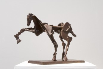 <div class="lightbox-artworktitle">Untitled IV (Horse with Raised Leg)</div><div class="lightbox-artworkyear">2007</div><div class="lightbox-artworkdescription">Bronze</div><div class="lightbox-artworkdimension">32 x 48 x 20 cm</div><div class="lightbox-artworkdimension">Edition of 14</div><div class="lightbox-tagswithlinks"><a rel='nofollow' href='/page/1/?s=%23Series'>#Series</A> <a rel='nofollow' href='/page/1/?s=%23Bronze'>#Bronze</A> <a rel='nofollow' href='/page/1/?s=%23Edition'>#Edition</A> <a rel='nofollow' href='/page/1/?s=%23TheNose'>#TheNose</A></div>