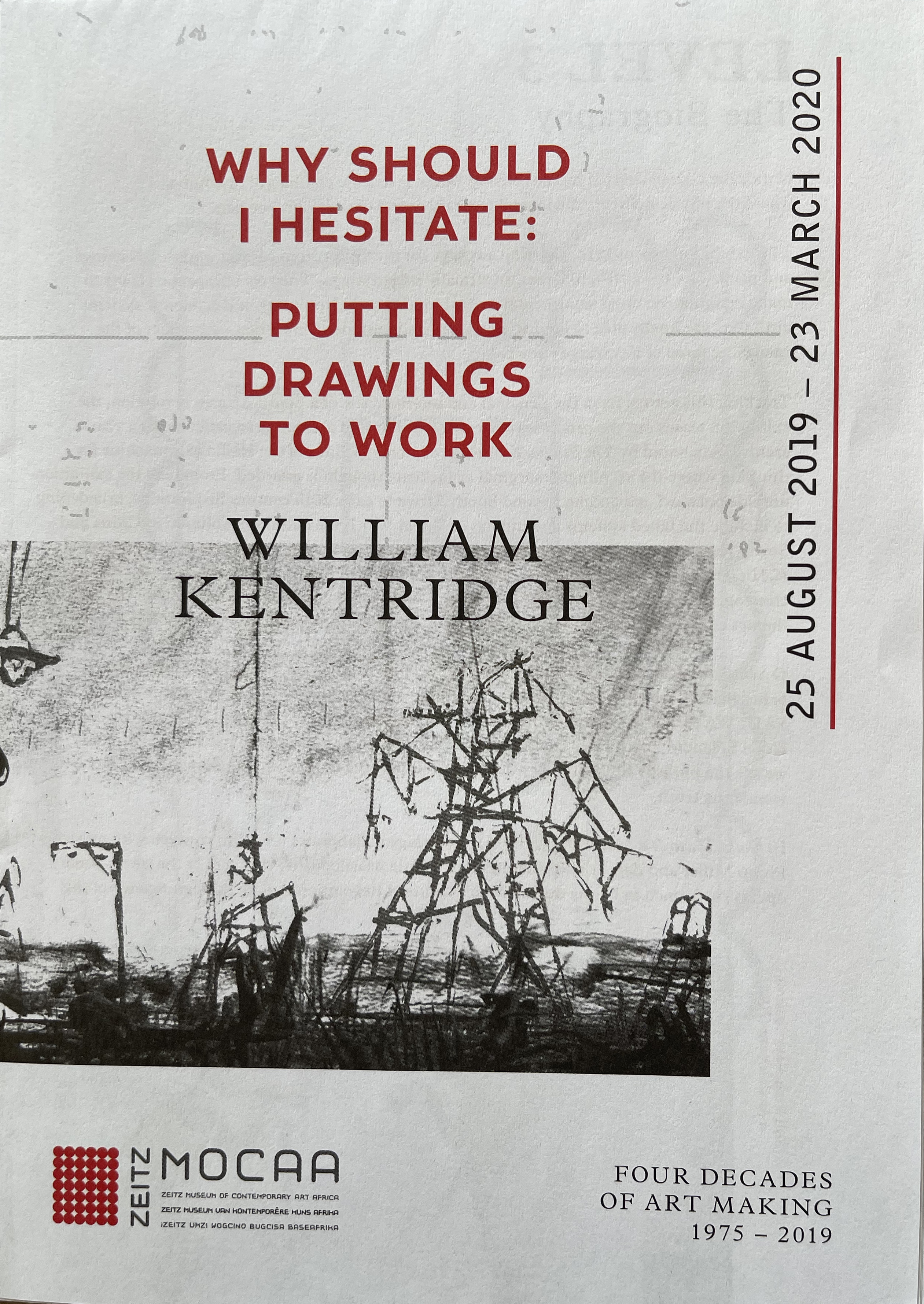 William Kentridge - Chronology - 2019