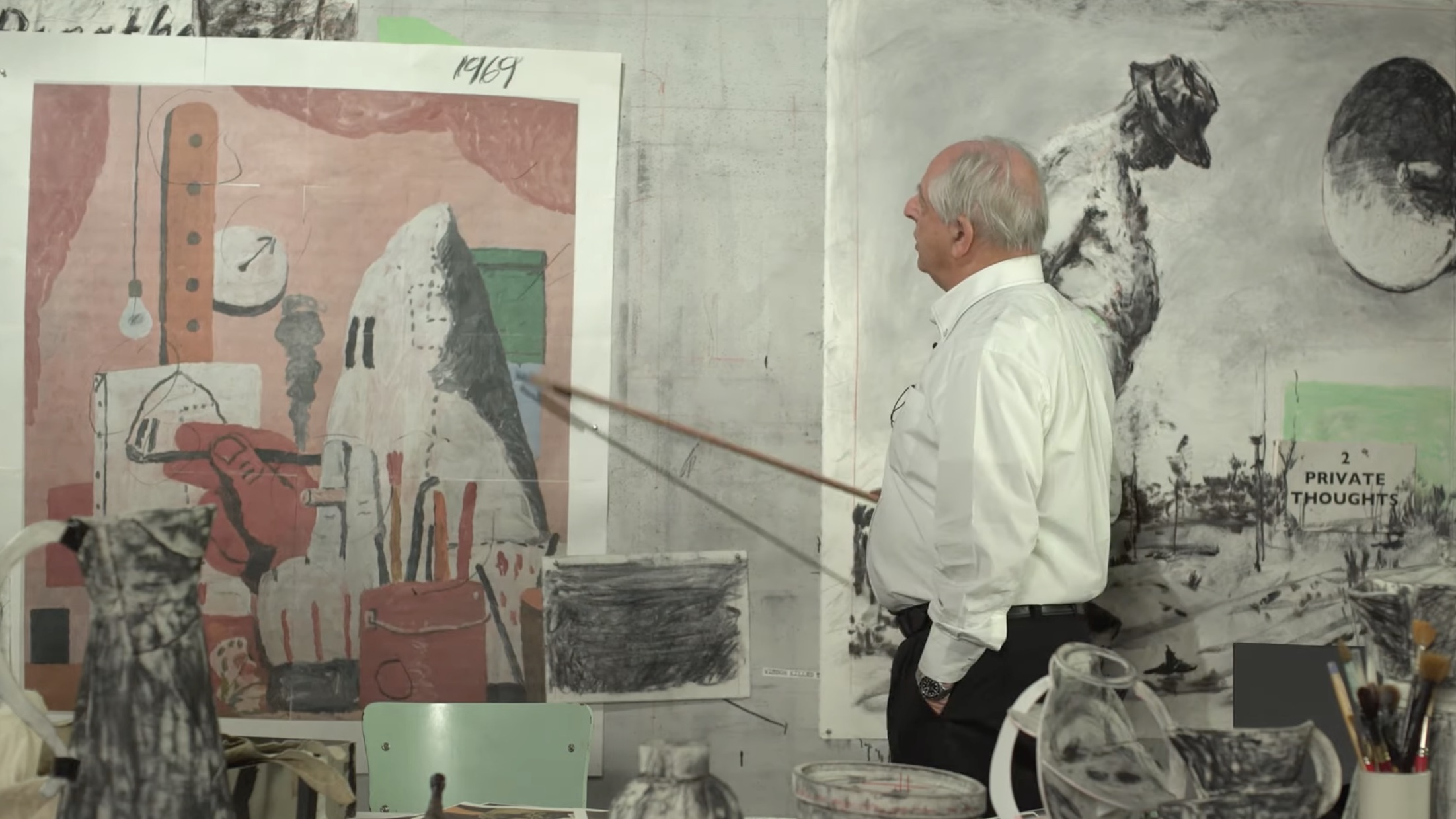 A response to Philip Guston's 1969 work, 'The Studio