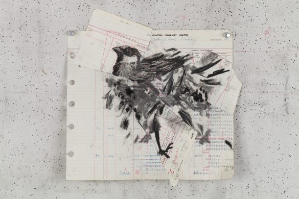 Drawing for The Head & the Load (Ruffled Flying Bird)